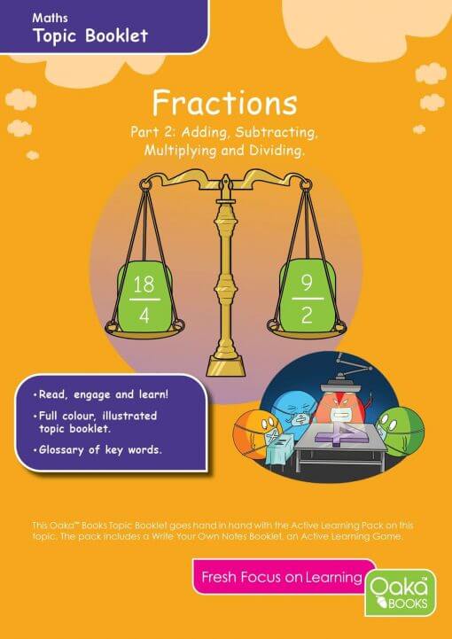 Maths Fractions 2: Adding, Subtracting, Multiplying and Dividing Fractions